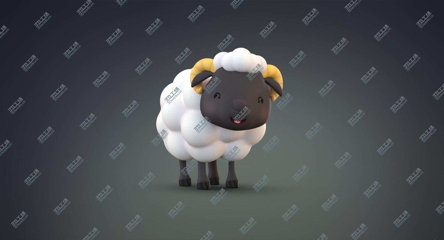 images/goods_img/2021040233/Cartoon Sheep 3D model/3.jpg
